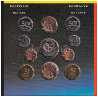 Belgium 1992. 50c - 50Fr (10xklf, 5x vallon, 5x flamand) forgalmi sor + 'Dirk Frimout - Atlas I' emlékveret szettben, karton dísztokban T:BU Belgium 1992. 50 Centimes - 50 Francs (10xdiff, 5x walloon, 5x flemish) coin set + 'Dirk Frimout - Atlas