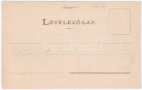 Arad, Andrássy tér, Színház, Múzeum, Színházi sörcsarnok és étterem, Nagy Lajos szállodája a Fehér kereszthez, kávéház, üzletek. Kerpel Izsó kiadása / theatre, museum, street view, beer hall, hotel and café, shops (vágott / cut)