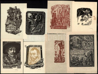 Fery Antal 13 db jelzett ex libris és kisgrafika, benne erotikus és egyéb jó motívumok. Jelzettek. 14x19 cm-ig