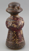 Simon József kalapos kerámia palack, jelzett, hibátlan, m: 27 cm