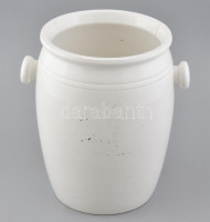 Gránit mustártartó edény, jelzett, kopásokkal, hajszálrepedéssel. M: 24,5 cm