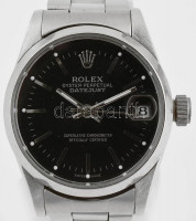 Rolex Datejust replika karóra, kézi felhúzós, dátumkijelzős, fém szíjjal, szép állapotban, működik, d: 32 mm