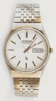 Női Citizen automata karóra szép állapotban, quartz, nincs kipróbálva, fém szíjjal, d: 30 mm