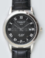 Tissot replika quartz férfi karóra, dátumkijelzővel, jó állapotban, d: 4,5 cm