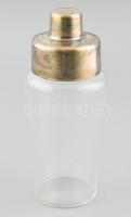 Shaker. Ezüstözött tetejű fém, üveg, hibátlan, m: 21 cm