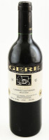 1993 Gere Villányi Cabernet Sauvignon Selection, bontatlan palack száraz vörösbor, pincében szakszerűen tárolt, 13%, 0,75l.