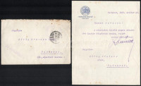 1935-1937-1940 Dr. Németh Károly (1890-1949) jogász székesfővárosi tanácsnok 4 db levele Sárdy Brutus (1892-1970) festőművész, restaurátor részére