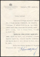 1935-1937-1940 Dr. Németh Károly (1890-1949) jogász székesfővárosi tanácsnok 4 db levele Sárdy Brutus (1892-1970) festőművész, restaurátor részére
