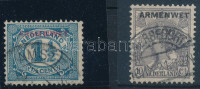 Hollandia 1913/1918 Hivatalos Mi 3 és 8 (Mi EUR 220,-)