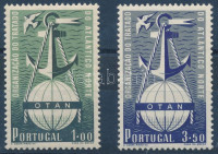 1952 Az Észak-atlanti Szerződés 3. évfordulója sor Mi 778-779 stecklapon (Mi EUR 350,-)