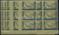Jemeni Köztársaság 1968 12 db Roter Halbmond sor összefüggésekben Mi 727-729 (Mi EUR 108.-)