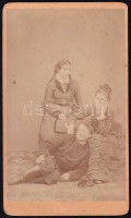 cca 1870 Katonát ábrázoló vizitkártya