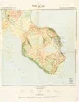 1928 Tihanyi félsziget, Magyar Fürdőtérképek 6., 1: 20.000, Bp., M. Kir. Állami Térképészet, kis szakadásokkal, a hajtások mentén javított, 41x33 cm