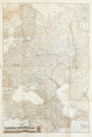 1942 Európai Oroszország térképe. 1 : 5.000.000. Kiadja a M. Kir. Honvéd Térképészeti Intézet. Hajtva, 93x62,5 cm