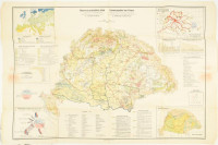 1927 Magyarország gazdaságföldrajzi térképe. Dr. Teleki Pál gróf és dr. Cholnoky Jenő közreműködésével szerk.: dr. Fodor Ferenc. 1 : 1.500.000, Bp., Magyar Földrajzi Intézet Rt., III. kiadás. Gazdasági adatokkal, statisztikákkal,