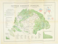 1920 Magyarország gazdaságföldrajzi térképe. Dr. Teleki Pál gróf és dr. Cholnoky Jenő közreműködésével szerk.: dr. Fodor Ferenc. 1 : 1.500.000, Bp., Magyar Földrajzi Intézet Rt., I. kiadás. Gazdasági adatokkal, statisztikákkal,