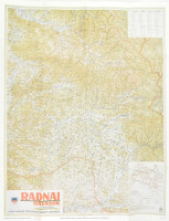 Radnai havasok térkép modern reprintje 80x100 cm
