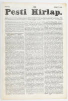 1842 Pesti Hírlap 161. sz. Julius 17. 1842. Szerk.: Kossuth Lajos. Pest, Landerer Lajos, restaurált, 499-510 p. Benne korabeli hírekkel, érdekes írásokkal, korabeli reklámokkal, közte Emich Gusztáv újonnan felállított