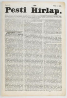 1842 Pesti Hírlap 160. sz. Julius 14. 1842. Szerk.: Kossuth Lajos. A címlapon Kőrösi Csoma Sándor halálhírével. Pest, Landerer Lajos, restaurált, 491-498 p. Benne korabeli hírekkel, érdekes írásokkal, korabeli reklámokkal,