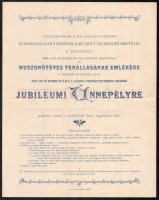 1894 Meghívó a kolozsmonostori m. kir. gazdasági intézet jubileumi ünnepélyére, hajtott