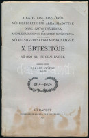 1924, 1925 2 iskolai értestő: A Kath. Tisztviselőnők és kereskedelmi alkalmazottak orsz. szövetségének ... + a Budapesti Zichy-Pallavicini Edina őrgrófnő Női felső kereskedelmi iskola. Egyik foltos