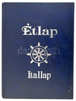 cca 1990 Étlap-Itallap, Szeged, II. osztályú étterem, műbőr borítóval, 32,5x24 cm