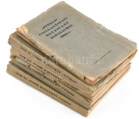 1925-1930 'Stella' Csillagászati Egyesület almanachja 1925-re, 1926-ra, 1927-re, 1928-ra, 1929-re, 1930-ra. I-VI. évf. Szerk.: Tass Antal és Wodetzky József. Bp., 1924-1930., Kir. M. Egyetemi Nyomda. Kiadói papírkötések, három borító