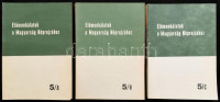 Előmunkálatok a magyarság néprajzához 5/A-C. Szerk.: Ortutay Gyula. Bp., 1979., MTA Néprajzi Kutató Csoport - Néprajzi Múzeum. Kiadói papírkötések.