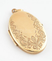 Arany (Au/14k) fényképtartós medál, jelzett, 3,5x2,3cm, bruttó: 6,2g