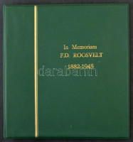 Svéd gyűrűs borító In Memoriam F.D. Roosevelt 1882-1945 felirattal