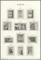 2003 Leuchtturm Europa CEPT filázott albumlapok (12 db), teljes 2003-as év