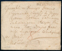 ~1780 Portós levél 'NYIR-HÁZ' - Miskolcz (Rompes 250 p)
