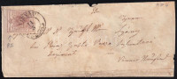 ~1853 6kr HP I. nagy lemezhiba a bal felső sarokban 'TIRNAU' (hátoldal hiányos)