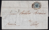 1853 9kr levélen 'ZOMBOR'