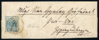 1855 9kr levélen 'DÉVA'