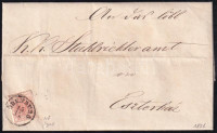 1857 3kr MP III. levélen 'ÖDENBURG' - Eszterház