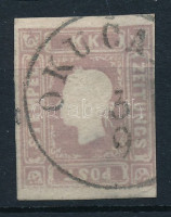 1858 Lila Hírlapbélyeg 'OKUCA(NE)'