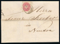 1864 5kr levélen 'SCHEMNITZ'