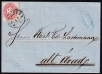 1866 5kr levélen 'TEMESVÁR' - Arad
