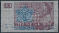 Svédország 1974. 100K nagyon vékony, szalvétához hasonló papíranyagú bankjegymintájú tétel T:III gyűrődések, kisebb beszakadás
