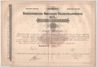Budapest 1911. 'Kisbirtokosok Országos Földhitelintézete' 4 1/2%-os záloglevele 200K-ról, magyar, német és francia nyelven, szárazpecséttel, szelvényekkel T:F