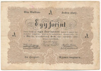 1848. 1Ft 'Kossuth bankó' 'p. sq.' T:F foltAdamo G104
