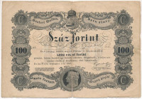 1848. 100Ft 'Kossuth bankó', 'DT 50509' T:VG folt, szakadások / Hungary 1848. 100 Forint 'Kossuth banknote', 'DT 50509' C:VG spot, tearsAdamo G114