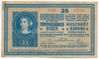 1918. 25K '3119 025890' 3mm, sima hátlap T:F folt Adamo K22/1