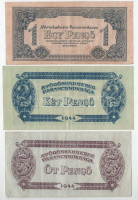 1944. 1P + 2P + 5P + 10P +20P + 50P + 100P 'A Vöröshadsereg Parancsnoksága' T:F kis folt