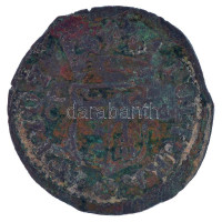 1707C-M Rézpoltura Cu 'II. Rákóczi Ferenc' (2,51g) T:3 patina Hungary 1707C-M Poltura Cu 'Francis II Rákóczi' (2,51g) C:F patina Huszár: 1552., Unger II.: 1139.d