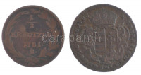 1763. Rézdénár 'Mária Terézia / zárt korona' + 1781S 1/2kr Cu 'II. József' T:VF,F