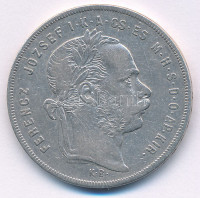 1875KB 1Ft Ag 'Ferenc József / Középcímer' Körmöcbánya T:VFHungary 1875KB 1 Forint Ag 'Franz Joseph' Kremnitz C:VF Unger III.: 1464.a, Huszár: 2138., Adamo M15