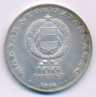 1974. 100Ft Ag '25 éves a KGST' T:BU patina Adamo EM43