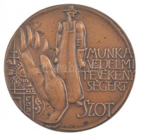 Asszonyi Tamás (1942- ) 1984. 'Munkavédelmi Tevékenységért' SZOT-Díj' bonz plakett (106mm) T:UNC